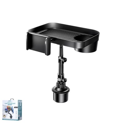 SOPORTE PARA AUTO PORTAVASOS Y TELEFONO NEGRO REMAX RM-C48