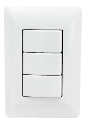 INTERRUPTOR PARA MURO TRIPLE 250V 10A 