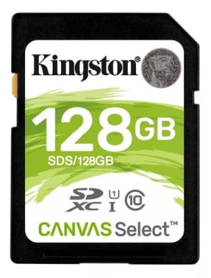 MEMORIA SD KINGSTON SDS2/128GB-128GB CANVAS SELECT 100MB/S