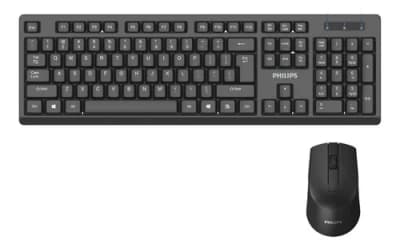 COMBO TECLADO MOUSE INALAMBRICO C354 PHILIPS NEGRO COMBO TECLADO MOUSE INALAMBRICO C354 PHILIPS NEGRO