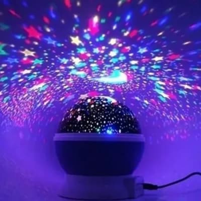 LUZ NOCTURNA CON PROYECCION DE ESTRELLAS PINK