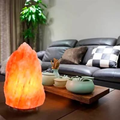 LAMPARA DE SAL DEL HIMALAYA PIEDRA DE 2 A 3 KG
