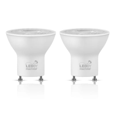 PACK 2 AMPOLLETAS LED GU10 5W LUZ FRIA