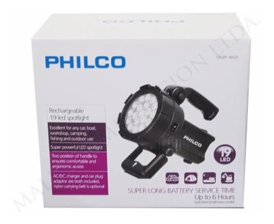FOCO PHILCO RECARGABLE 19 LED 