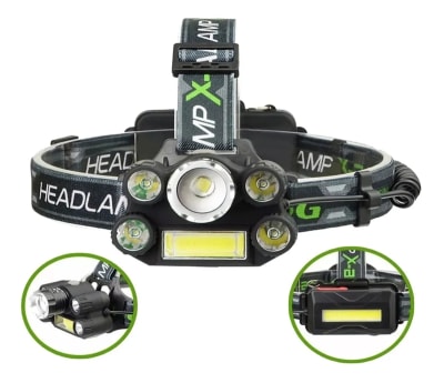 LINTERNA CINTILLO 6 FOCOS PHILCO  HIGH POWER T6 LED FLASHLIGHT