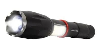 LINTERNA LED TIPO CREE 2 LUCES PHILCO SW936 1000 LUMENES