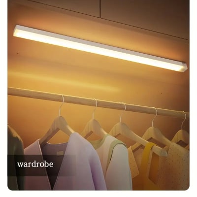 LUZ DE CLOSET LED D05 CON SENSOR DE MOVIMIENTO PIR / RECARGABLE USB C 300MM, 5CCT