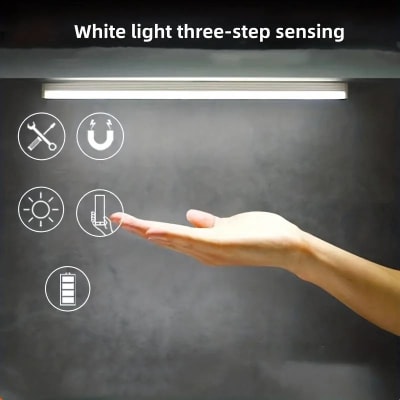 LUZ DE CLOSET LED D06 CON SENSOR DE MANO / RECARGABLE USB C LUZ DE CLOSET LED D06 CON SENSOR DE MANO / RECARGABLE USB C