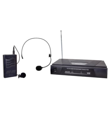 MICROFONO INALAMBRICO VHF 2 EN 1 CINTILLO SOLAPA WM-210