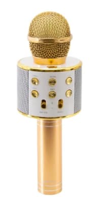 KARAOKE MICROPHONE BLUETOOTH DORADO