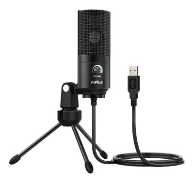 MICROFONO CONDESADOR FIFINE NEGRO USB K669B BLACK 