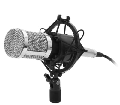 MICROFONO CONDENSADOR PARA STREAMING CON SOPORTE HI-FI
