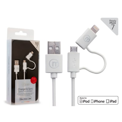 CABLE IPHONE MFI ADAPT MICRO USB MLAB