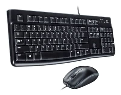COMBO TECLADO Y MOUSE LOGITECH WIRED MK120