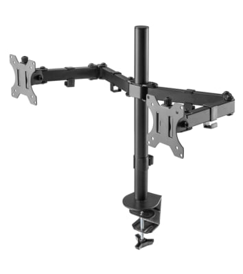 SOPORTE MONITOR DOBLE PARA MESA 13 A 32 PULGADAS SOPORTE MONITOR DOBLE PARA MESA 13 A 32 PULGADAS