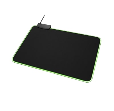 MOUSE PAD GAMER CON LEDS RGB 400X320X3MM NEGRO MOUSE PAD GAMER CON LEDS RGB 400X320X3MM NEGRO