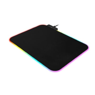MOUSE PAD GAMER CON LEDS RGB 400X320X3MM NEGRO MOUSE PAD GAMER CON LEDS RGB 400X320X3MM NEGRO