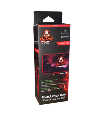 MOUSE PAD GAMER VULCANO 40X20 CM ULTRA