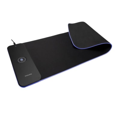 MOUSE PAD RGB PHILIPS 80x30 CON CARGA INALAMBRICA