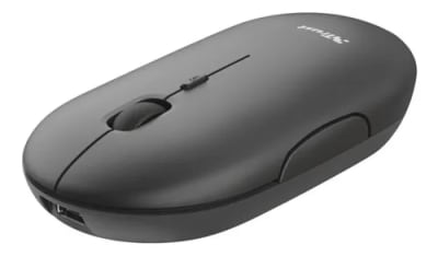 TRUST PUCK WIRELESS MOUSE RECHARGEABLE BY USB-C BLACK TRUST PUCK WIRELESS MOUSE RECHARGEABLE BY USB-C BLACK