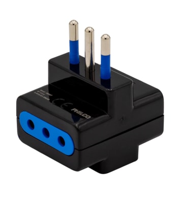ADAPTADOR TRIPLE NEGRO PHILCO ADAPTADOR TRIPLE NEGRO PHILCO
