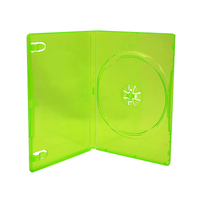 CAJA SINGLE VERDE DVD 14MM PARA JUEGOS CAJA SINGLE VERDE DVD 14MM PARA JUEGOS