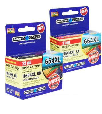 PACK 2 CARTUCHOS 664 XL NEGRO + COLOR