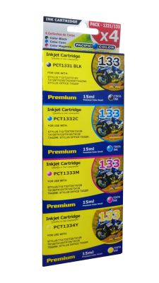 PACK 133 4 CARTUCHOS ALTERNATIVAS EPSON 