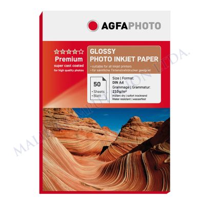 PAPEL AGFA A4 210GR 50 HOJAS PAPEL AGFA A4 210GR 50 HOJAS