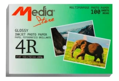 Papel Foto Brillo 10x15 240g - Pack 100 Hojas Calidad Profesional