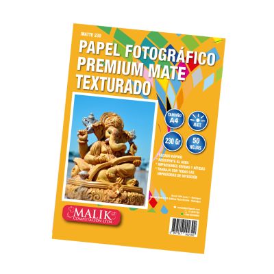 Papel de Fibra con Textura Premium A4 230g – 50 Hojas