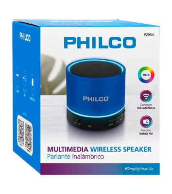 PARLANTE CUBO BLUETOOTH P295A AZUL PARLANTE CUBO BLUETOOTH P295A AZUL