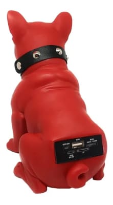 PARLANTE BLUETOOTH BULLDOG FRANCES RED 