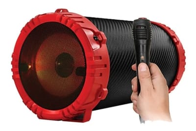 PARLANTE ZUKA KARAOKE BLUETOOTH C/MIC RED PARTY PARLANTE ZUKA KARAOKE BLUETOOTH C/MIC RED PARTY