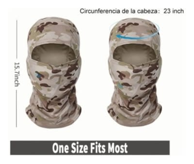 Pasamontañas Militar Balaclava Protección Toda La Cara