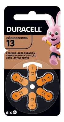 DURACELL PILA AUDITIVA D1 13 1.45V +13 S147DUAD13