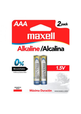 PILA ALKALINA MAXELL AAA X2 LR