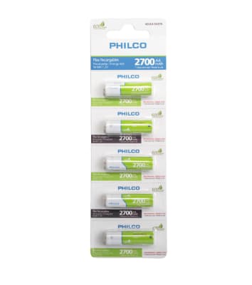 PILA AA RECARGABLE PHILCO 2700 MAH PILA AA RECARGABLE PHILCO 2700 MAH