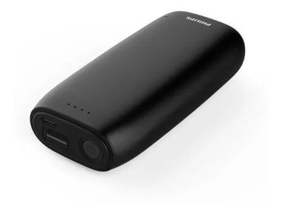 POWER BANK PHILIPS 4000 mAH NEGRO POWER BANK PHILIPS 4000 mAH NEGRO