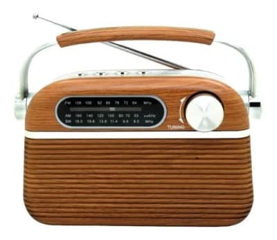 RADIO RETRO PORTATIL BLUETOOTH/FM/USB/SD/RECARGABLE INALAMBRICO AP02060 RADIO RETRO PORTATIL BLUETOOTH/FM/USB/SD/RECARGABLE INALAMBRICO AP02060