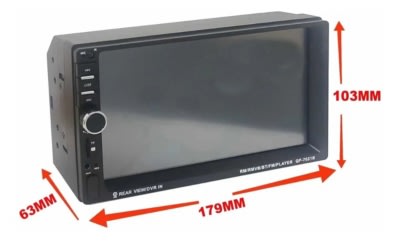 Radio Auto 2 Din Mirror Link+ Mando - ...