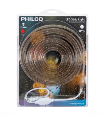 HUINCHA LED 5 MTS 300 LED 220V PHILCO ROJA HUINCHA LED 5 MTS 300 LED 220V PHILCO ROJA
