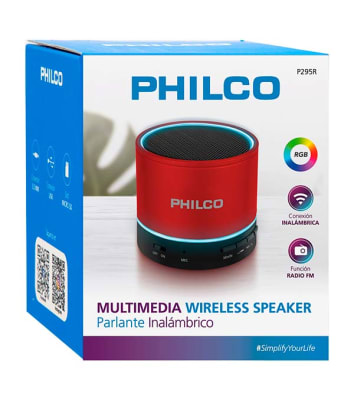 PARLANTE CUBO BLUETOOTH P295R ROJO PARLANTE CUBO BLUETOOTH P295R ROJO