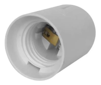 PORTA LAMPARAS R27 SIMPLE 250V 10A BLANCO