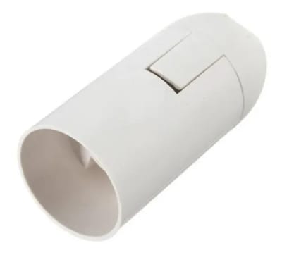 PORTA LAMPARAS R27 SIMPLE 250V 10A BLANCO