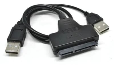 ADAPTADOR USB 2.0 A SATA 2.5 CON DOBLE USB ADAPTADOR USB 2.0 A SATA 2.5 CON DOBLE USB