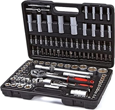 Caja de Herramientas 108 Piezas - Set Completo de Dados