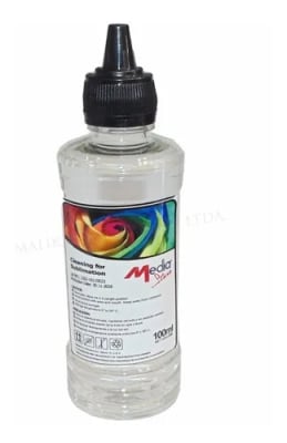 LIMPIA CABEZALES 100 ML TINTA SUBLIMACION PREMIUM CALIDAD BTC