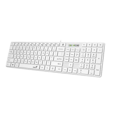 TECLADO ESP.SLIMSTAR 126 USB BLANCO, 12 KEYS, 2,4GHZ SMARTGE