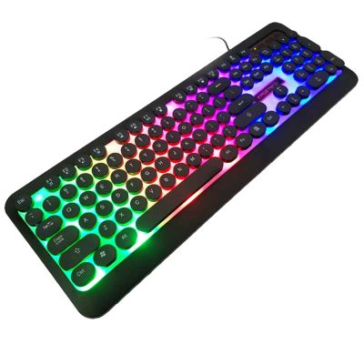 TECLADO GAMER M300 RETRO USB LUZ LED IMPERMEABLE TECLADO GAMER M300 RETRO USB LUZ LED IMPERMEABLE